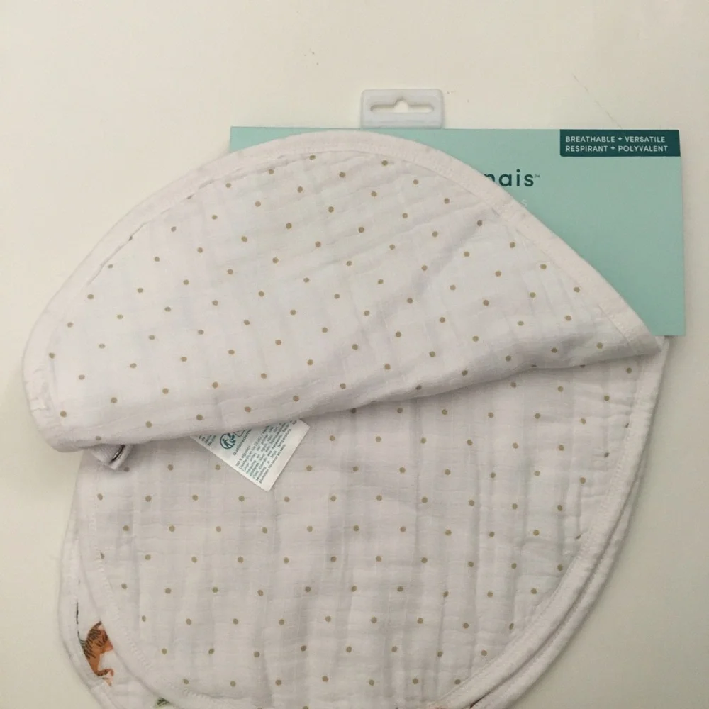 Aden + Anais 2 pack Burpy Bib Classic Muslin Cotton Breathable NEW